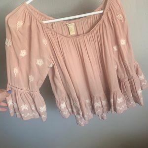 Pink Ruffle Top